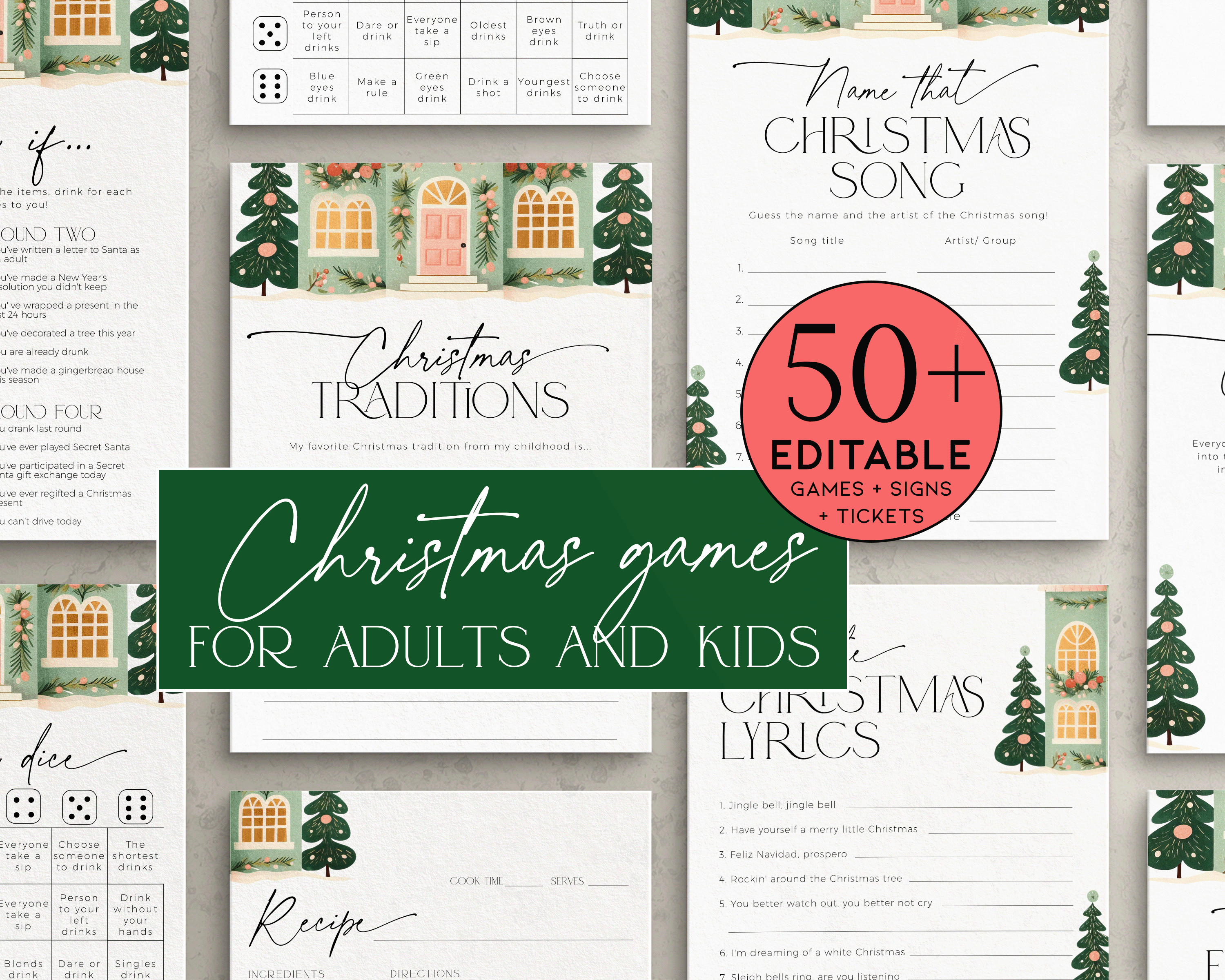 CHG46 Christmas Games BUNDLE - Chrisstmas Houses design preview