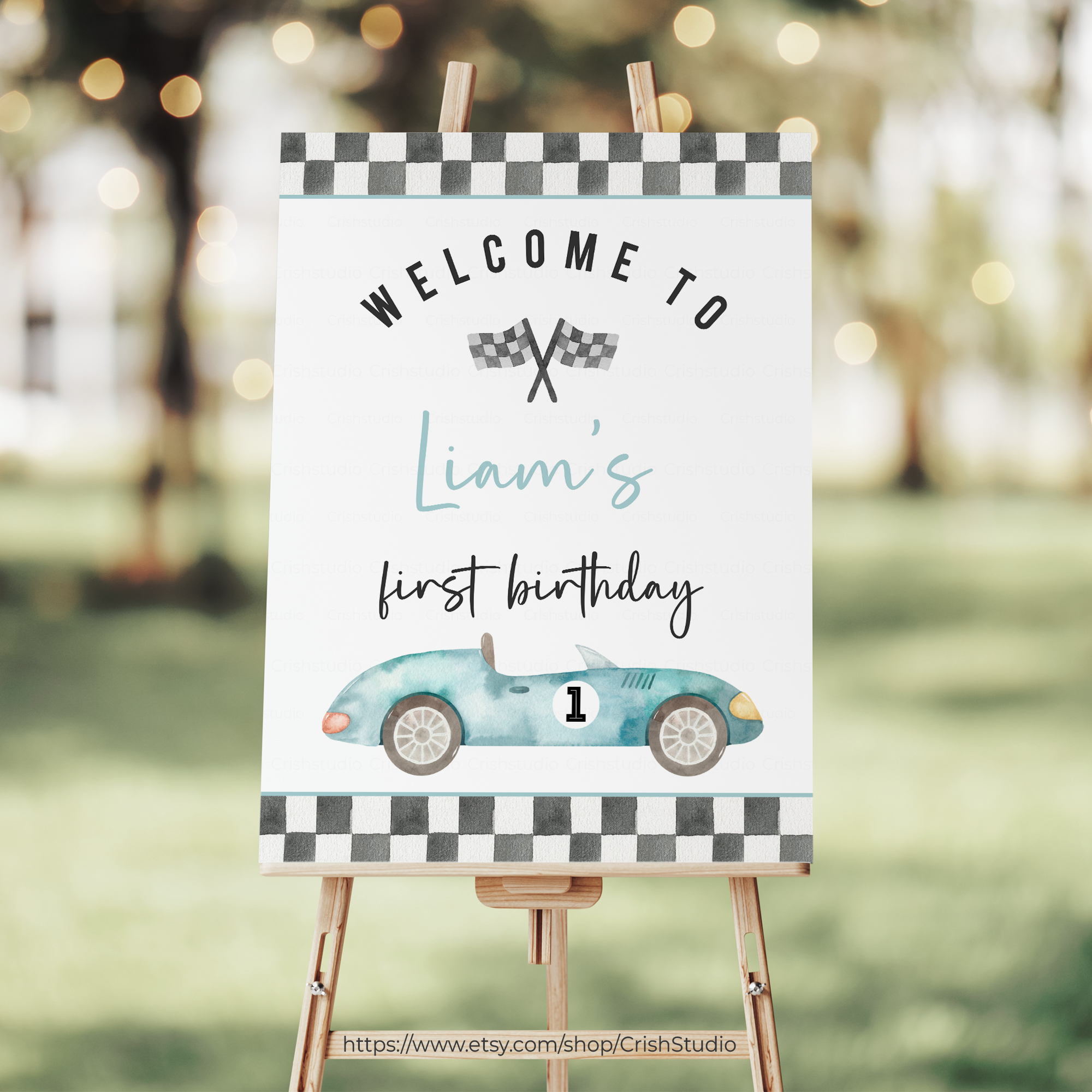 R202- One Fast Welcome Sign 16 X 20", 18 X 24", and 24 X 36" design preview