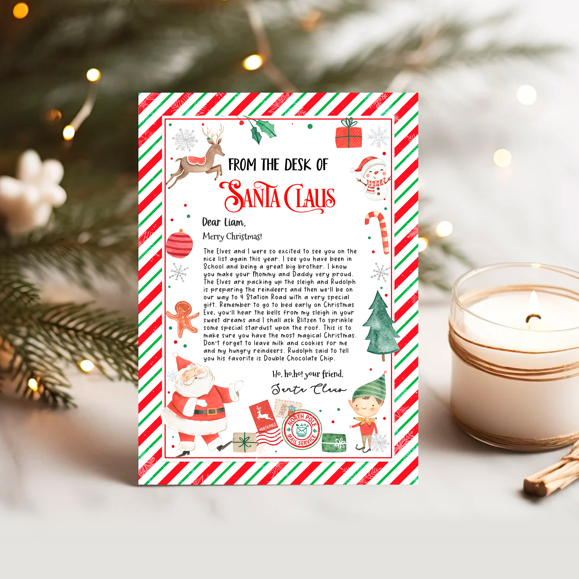 SL109 - Letter From Santa (5x7" And 8.5x11") design preview