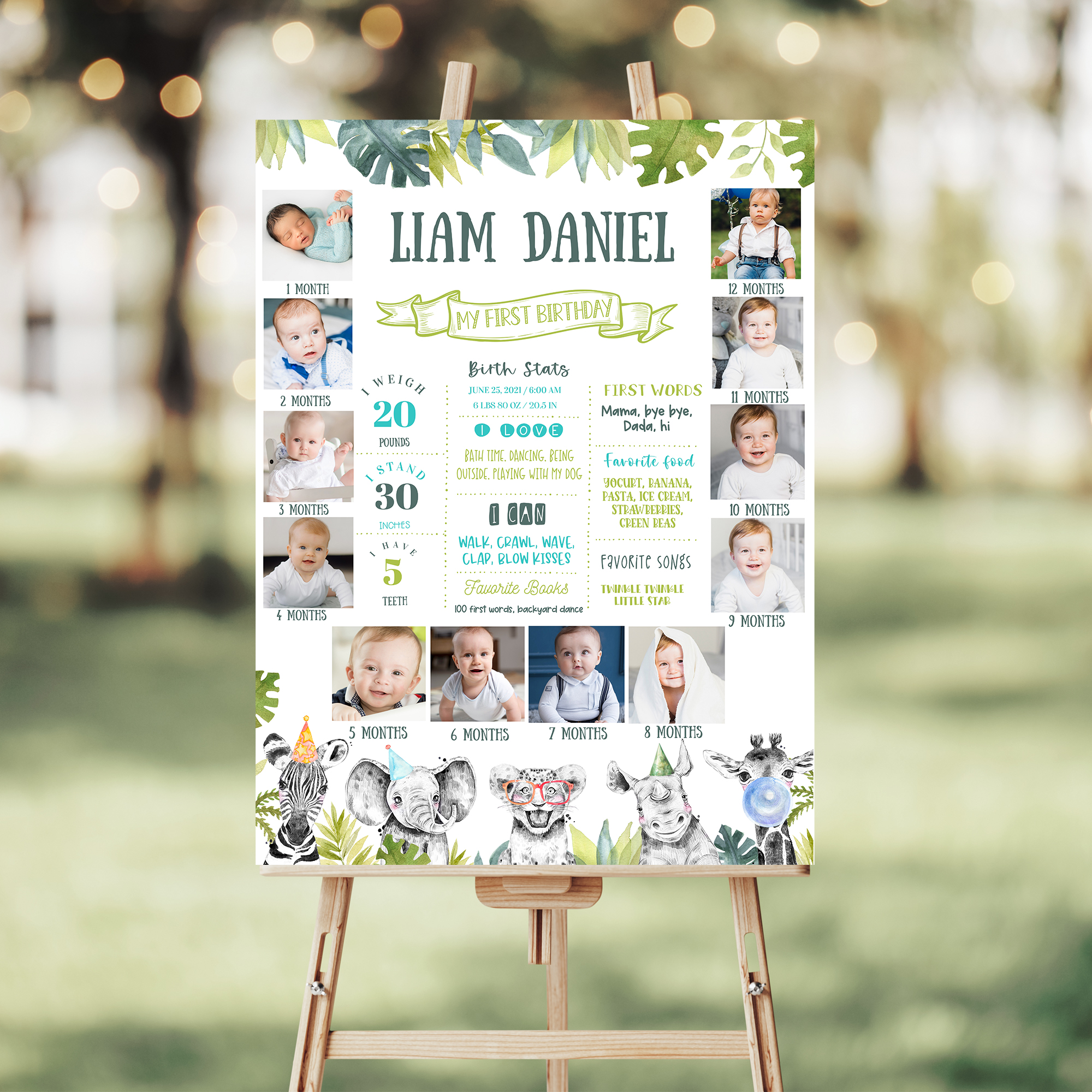 S105 - Milestone Photo Poster (18x24", 20x30" and 24x36") design preview