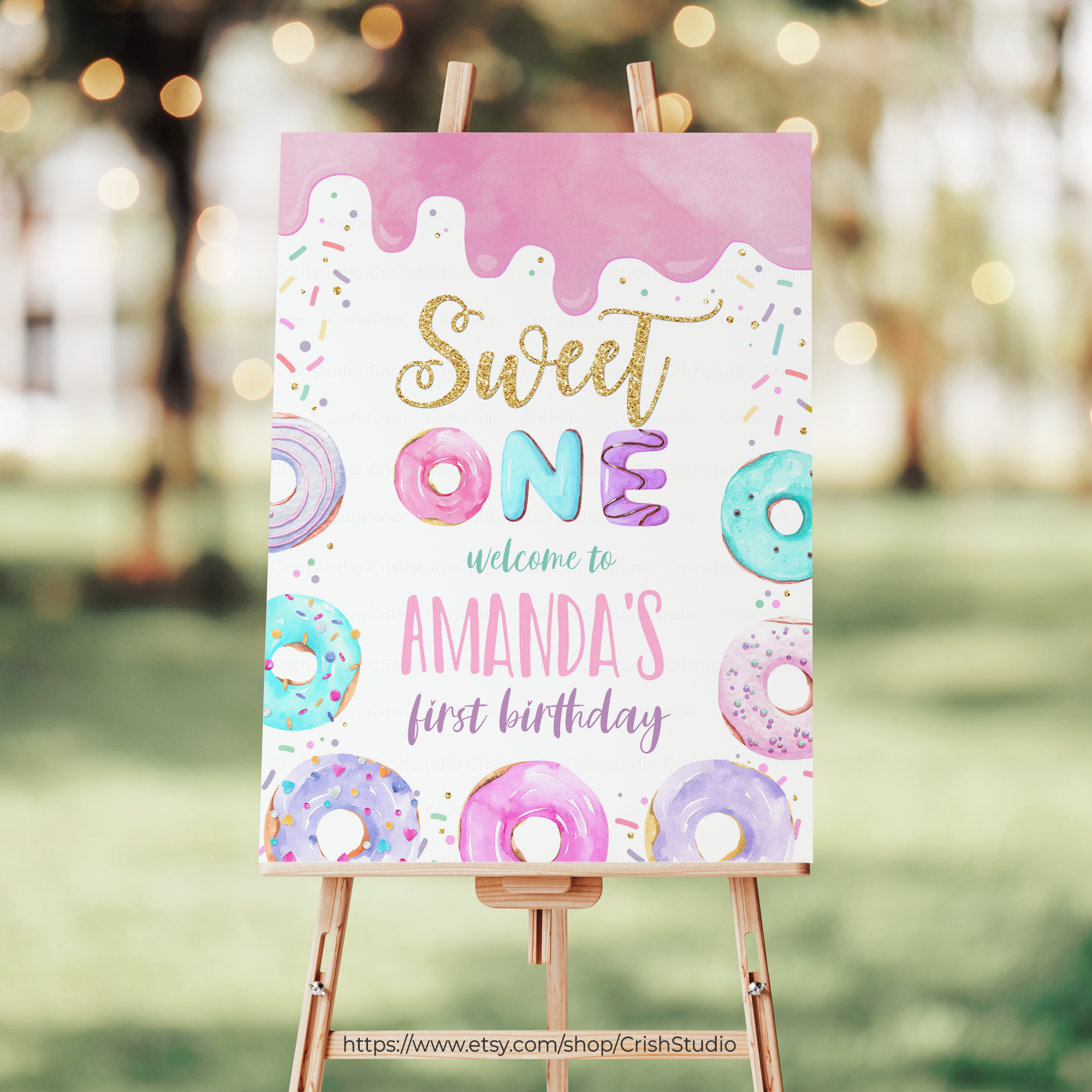 D001 - Welcome Sign (16 X 20", 18 X 24", and 24 X 36") design preview
