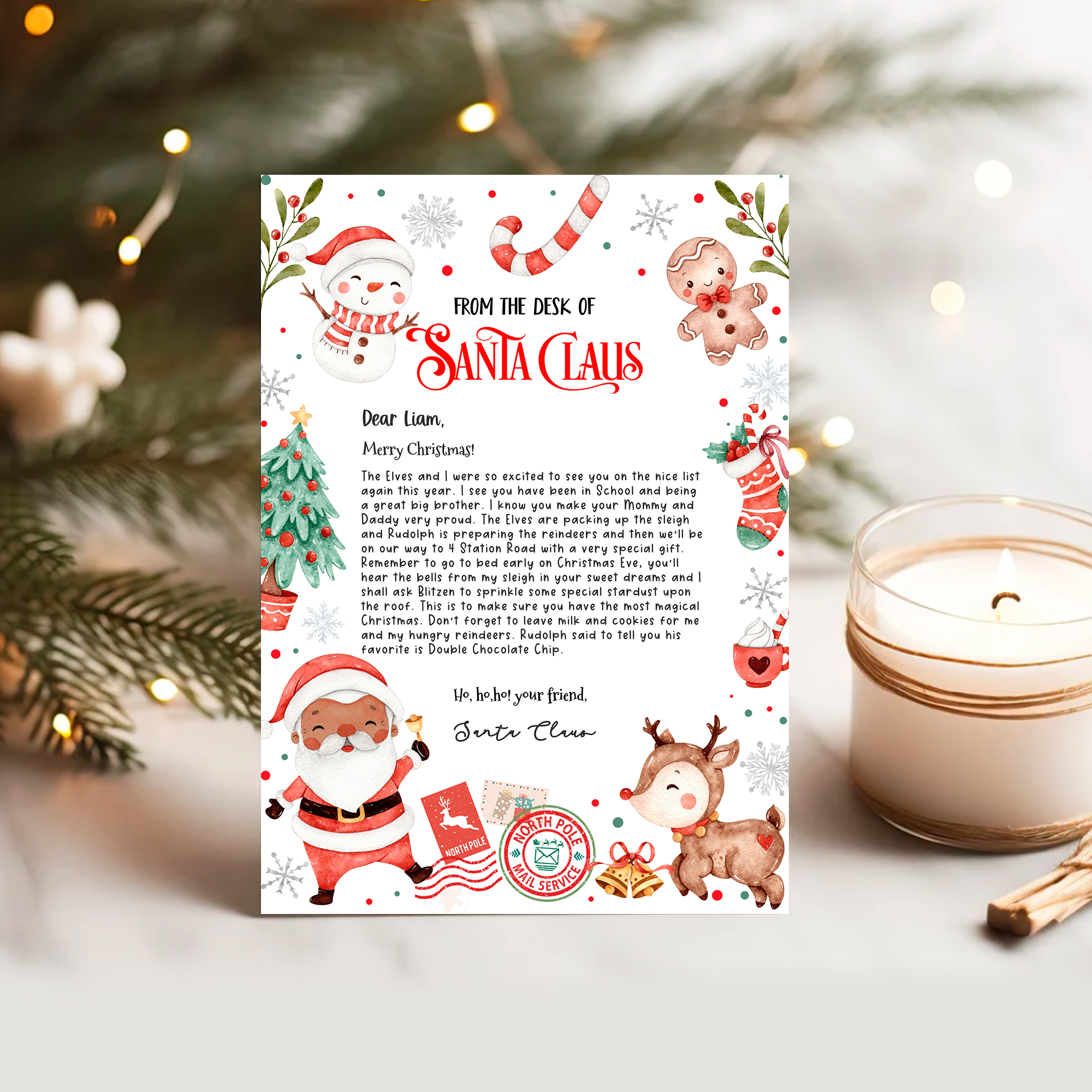 SL112 - Letter From Santa (5x7" And 8.5x11") design preview