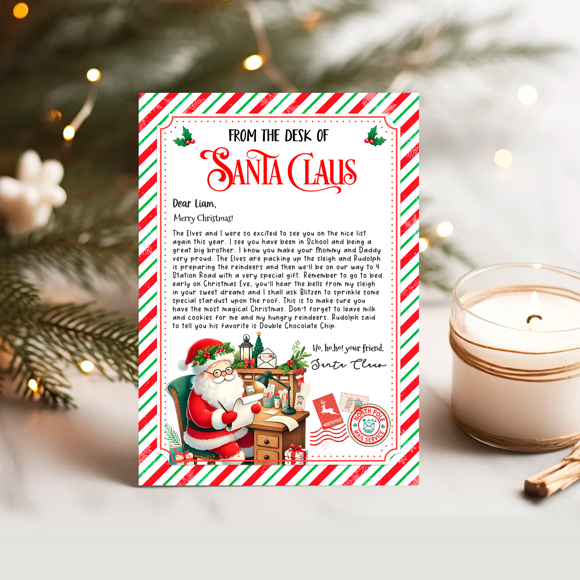 SL105 - Letter From Santa (5x7" And 8.5x11") design preview