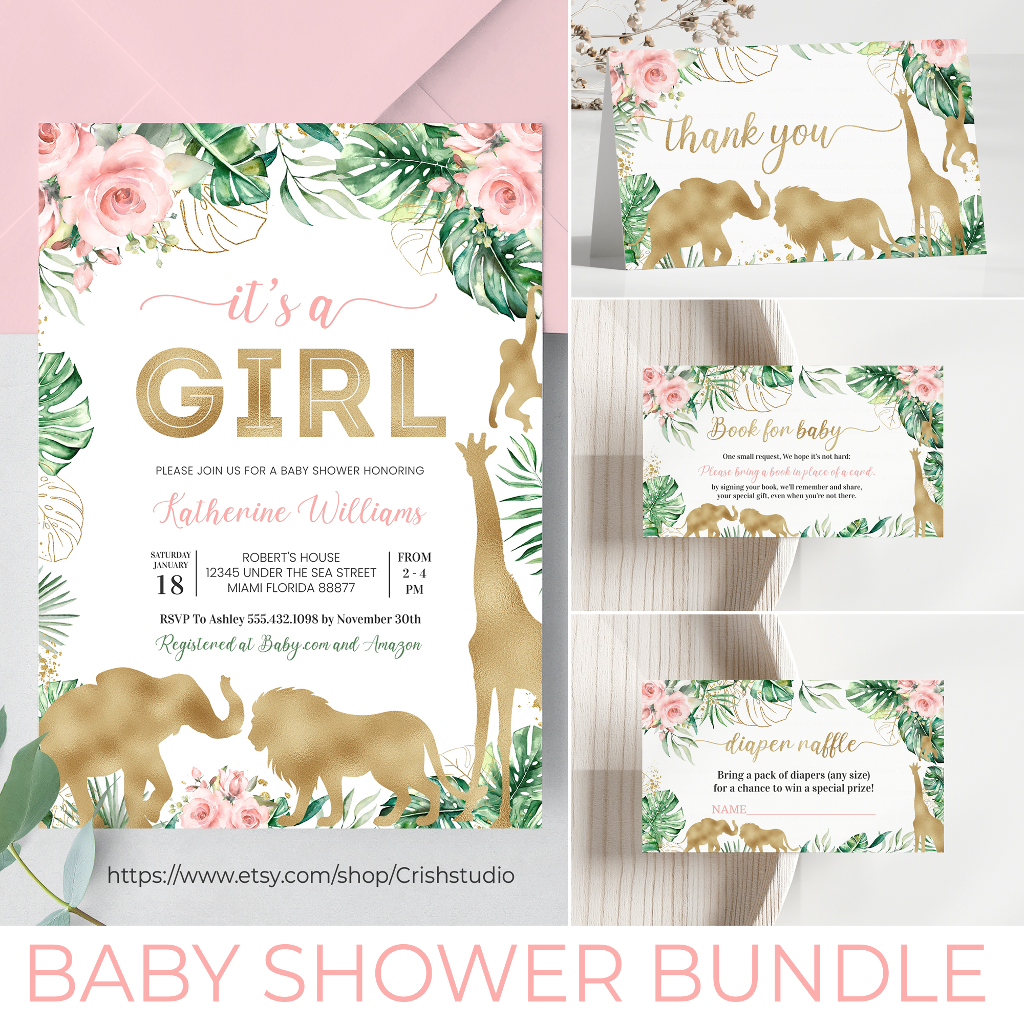 JG07 - Baby Shower Set design preview