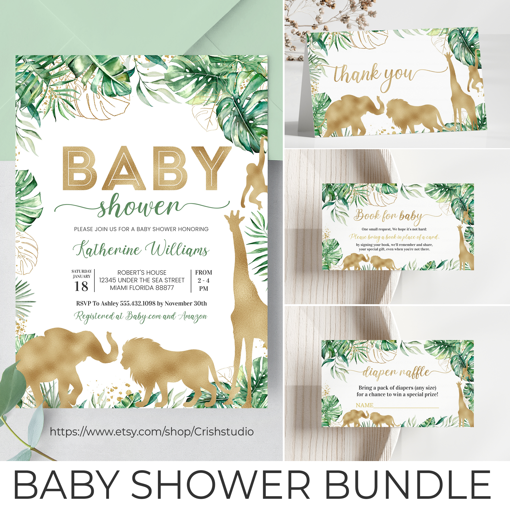 J103 - Baby Shower Set design preview