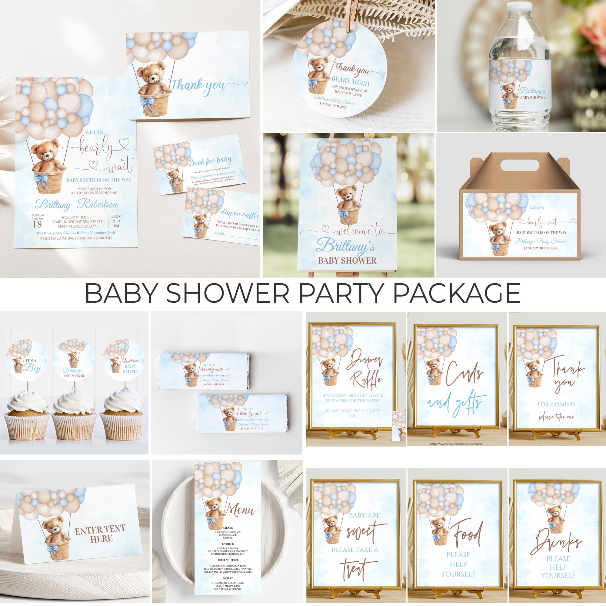 T101-Baby Shower Package design preview