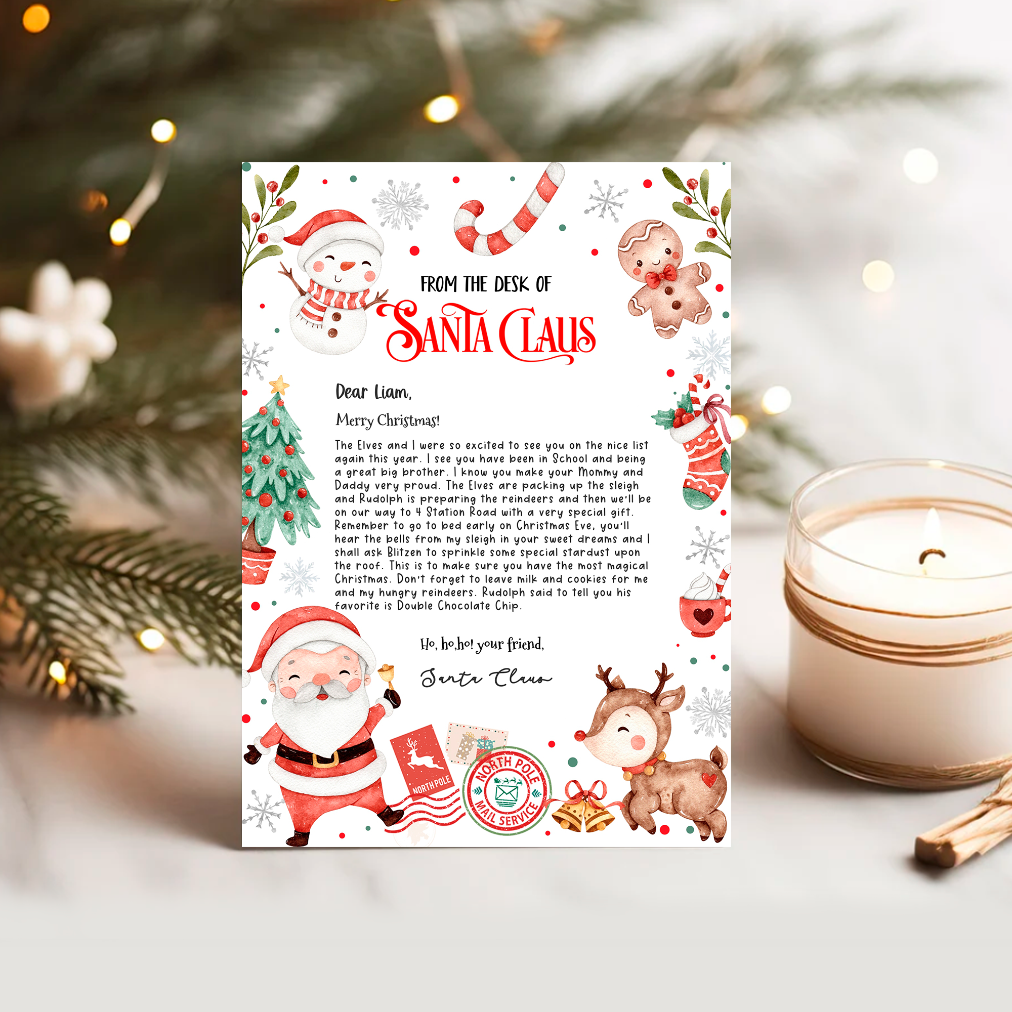 SL111 - Letter From Santa (5x7" And 8.5x11") design preview