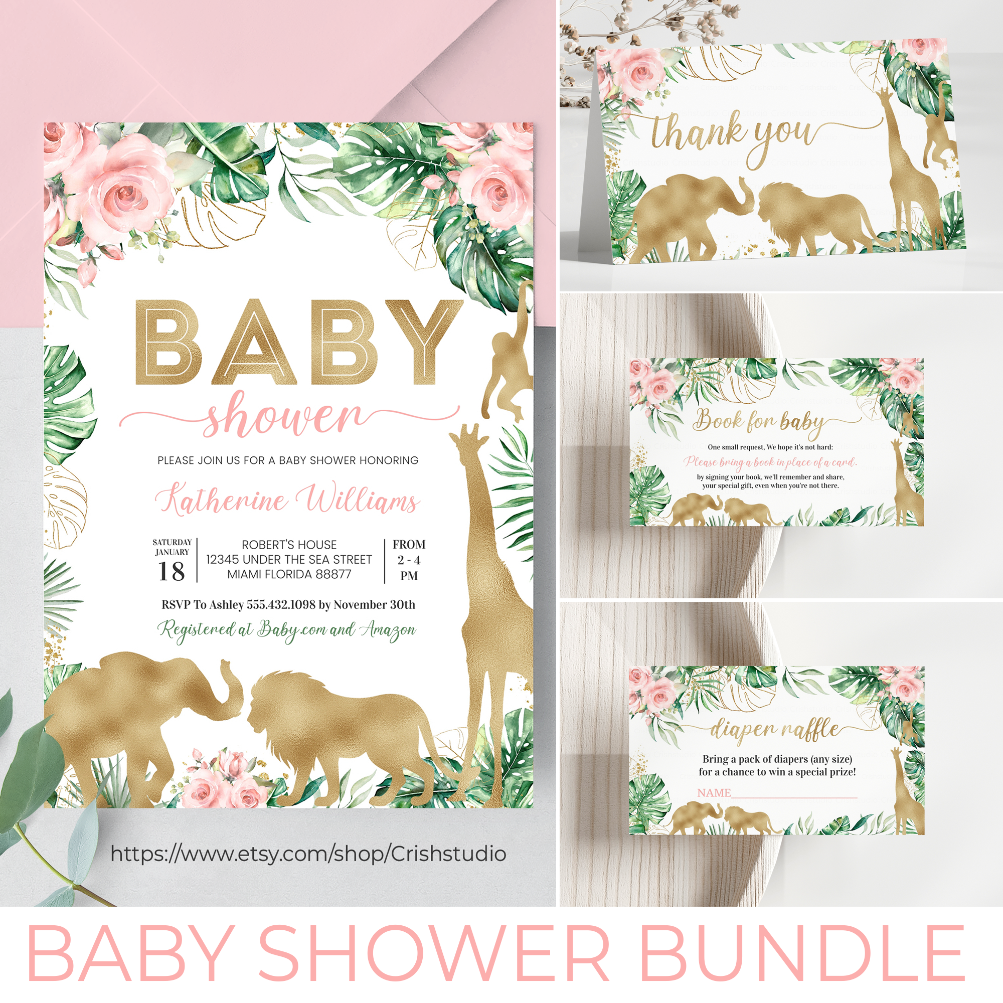 JG08 - Baby Shower Set design preview