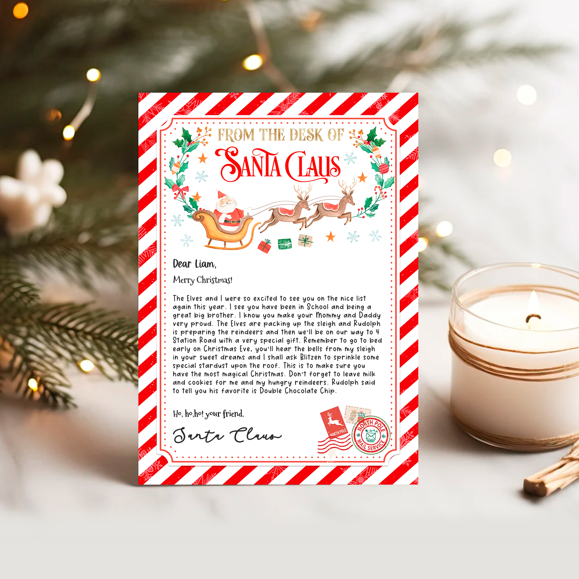 SL106 - Letter From Santa (5x7" And 8.5x11") design preview