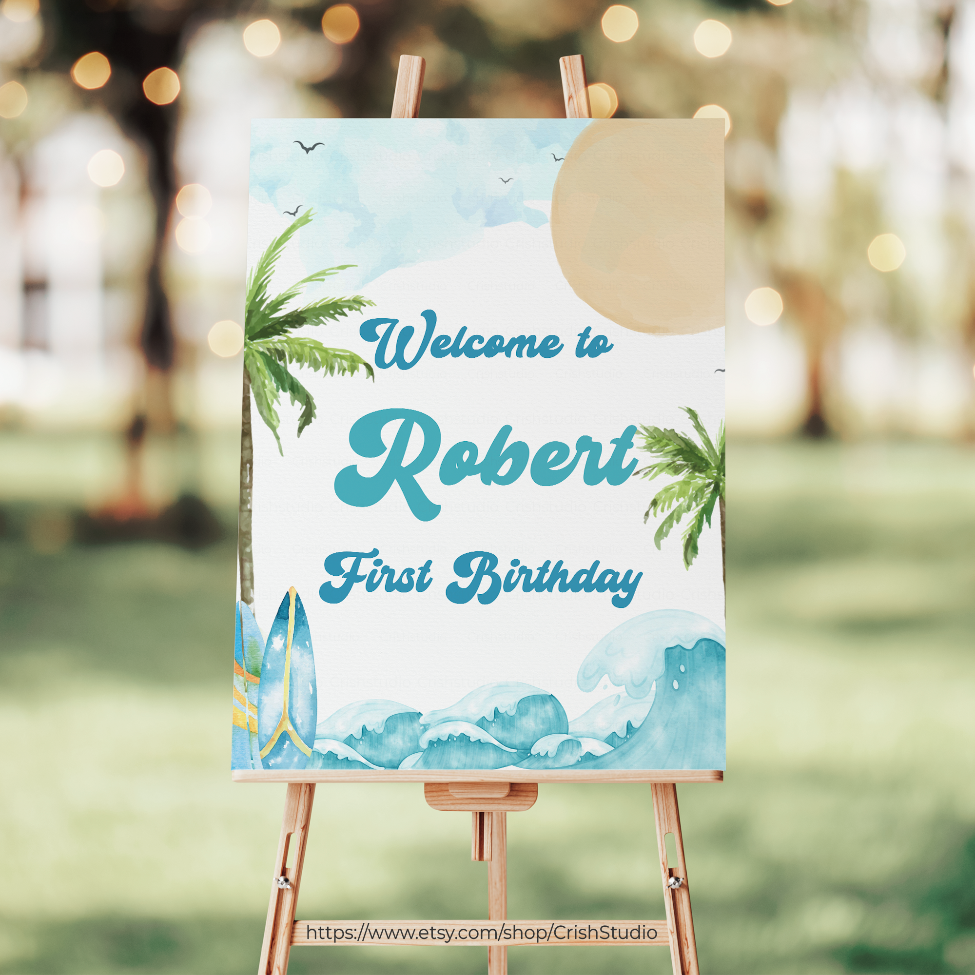 BO1-The Big One Welcome Sign (16 X 20", 18 X 24", and 24 X 36") design preview
