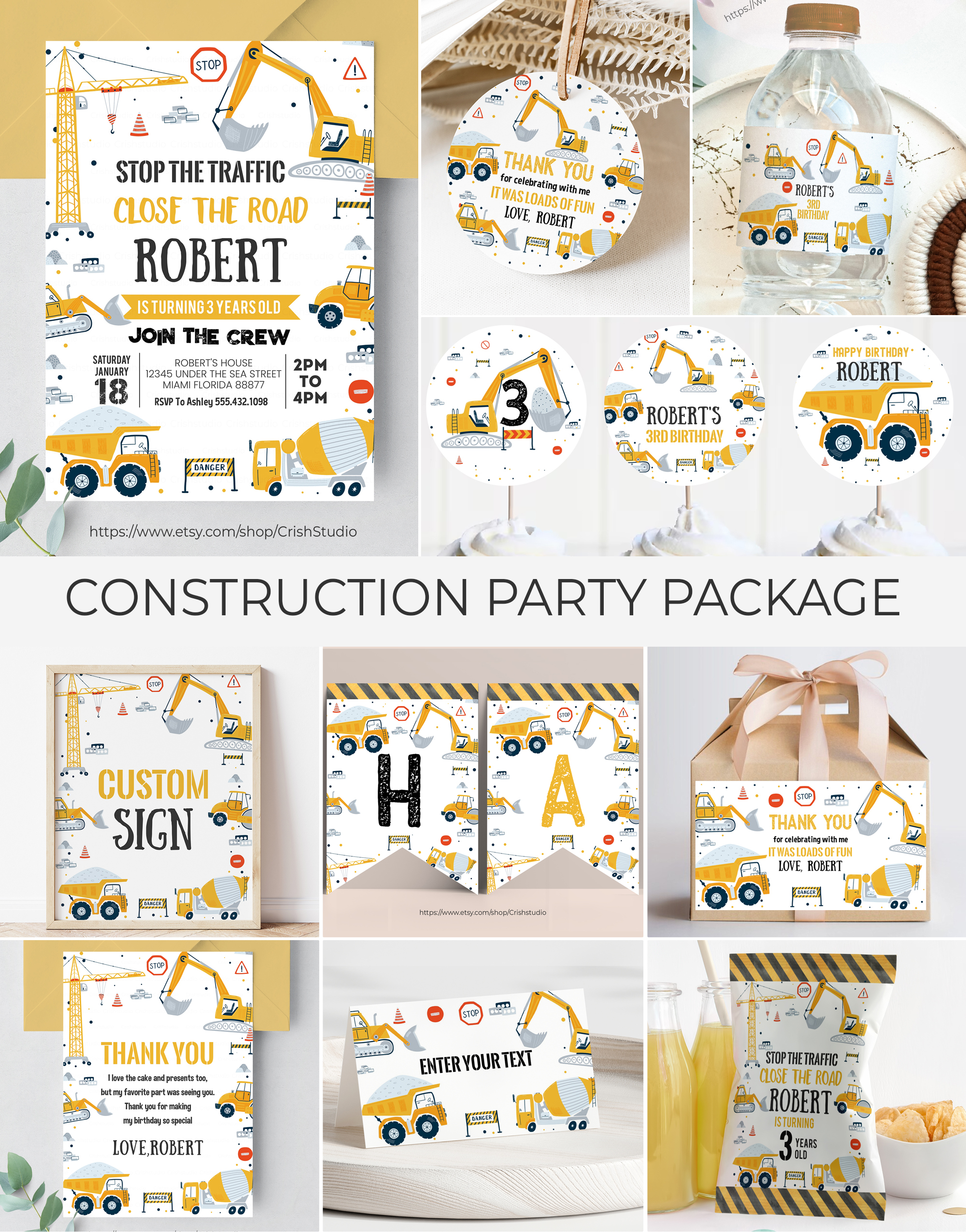 C001-Construction Birthday Package design preview