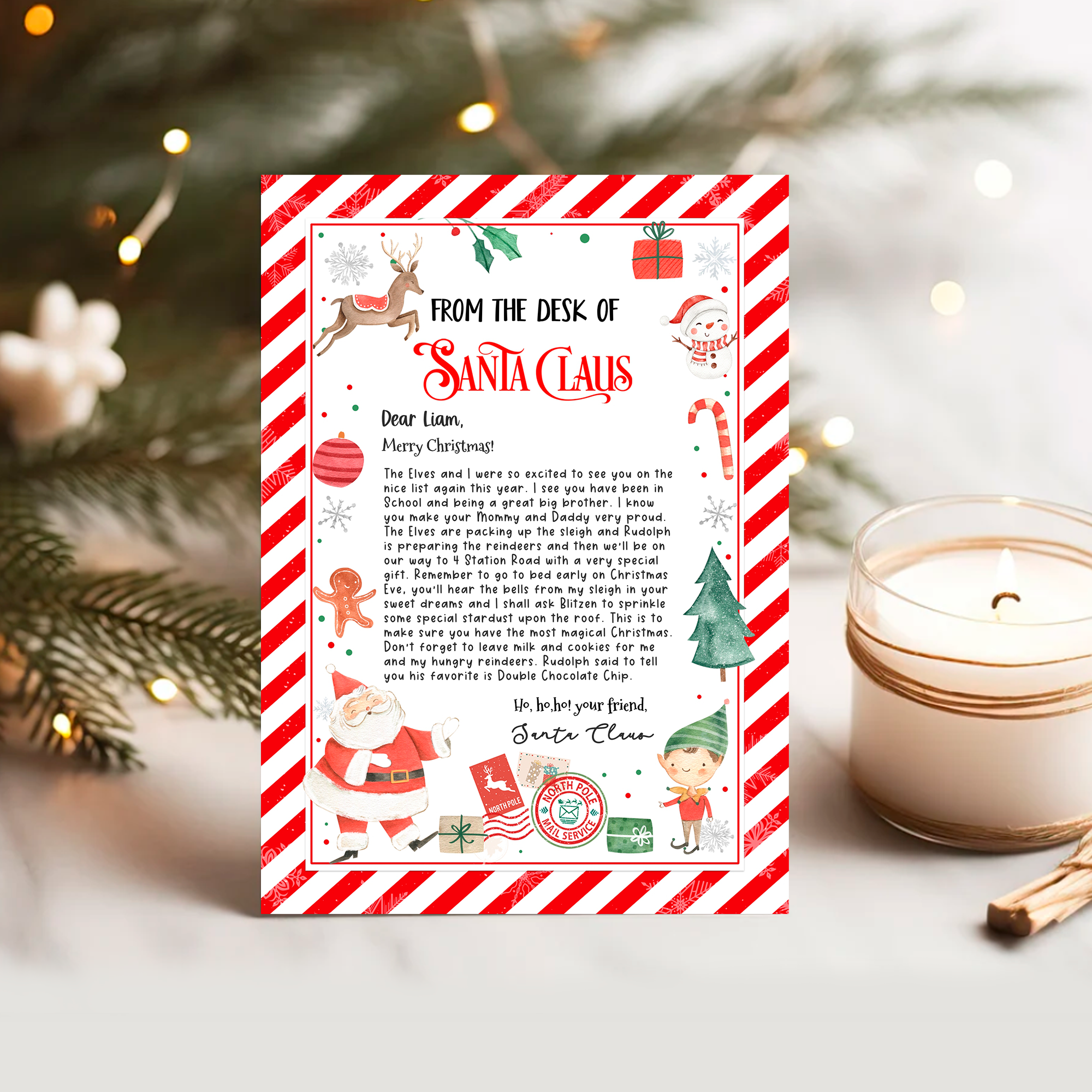 SL108 - Letter From Santa (5x7" And 8.5x11") design preview