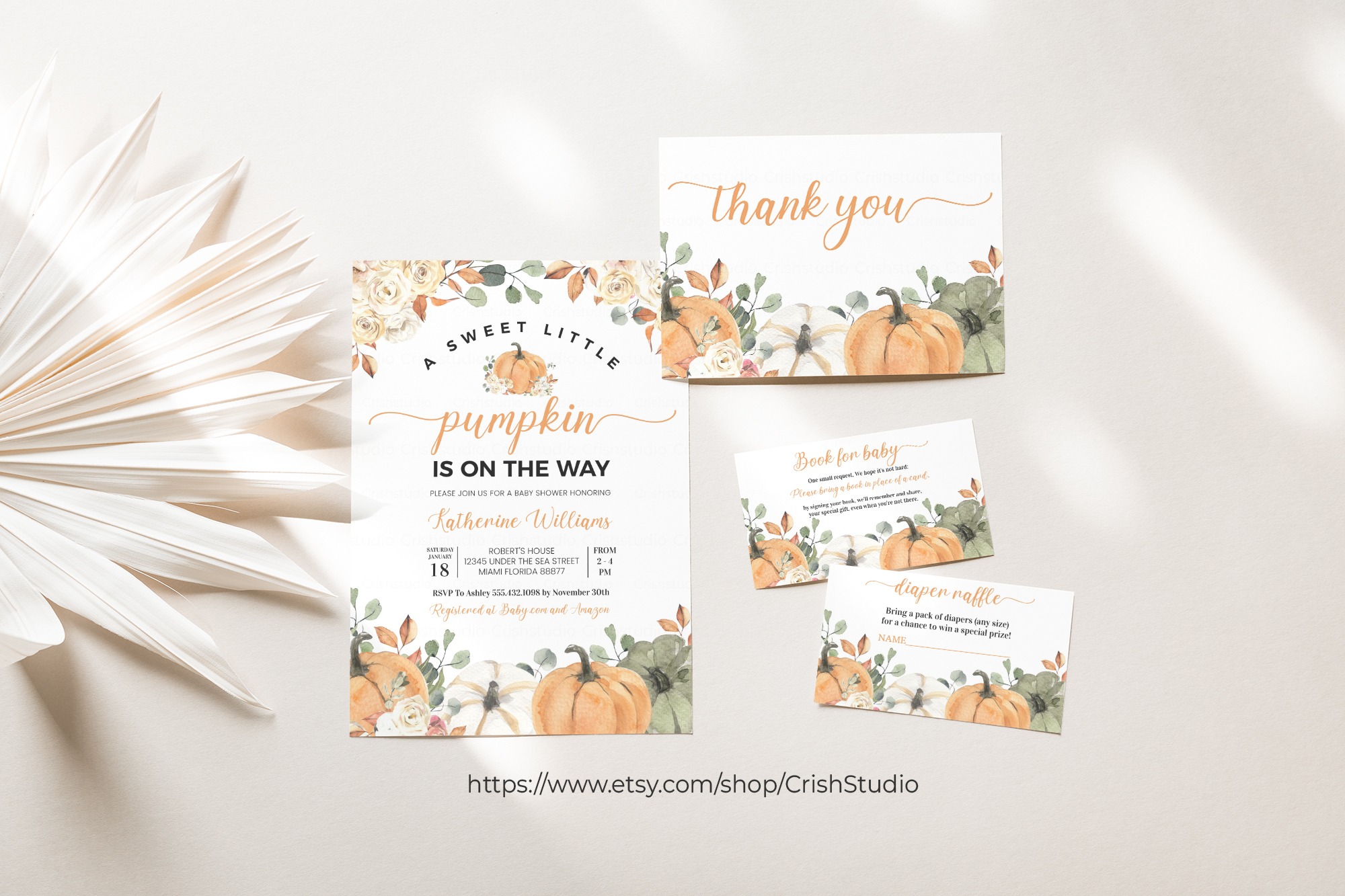 P001-Baby Shower Set design preview