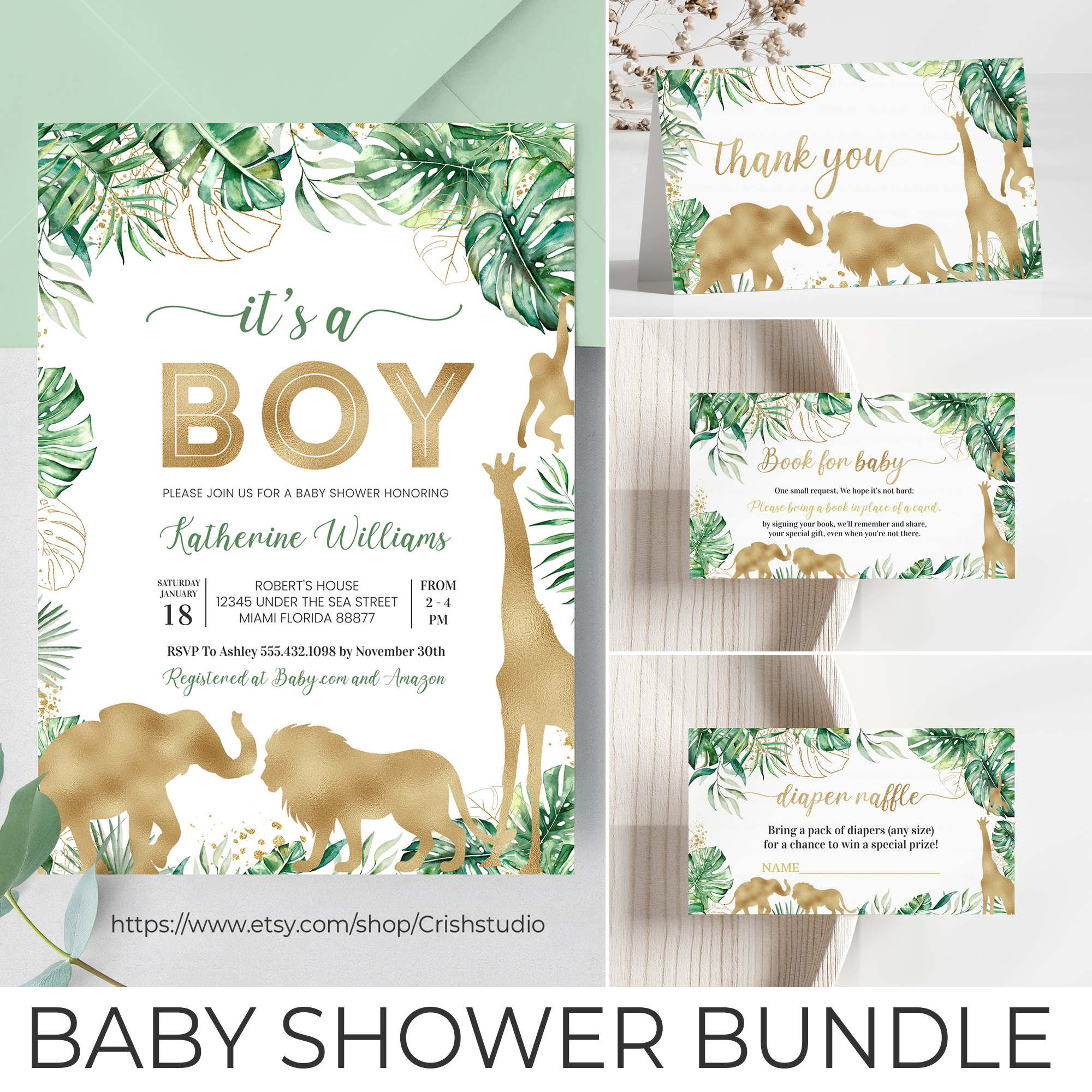 J102 - Baby Shower Set design preview