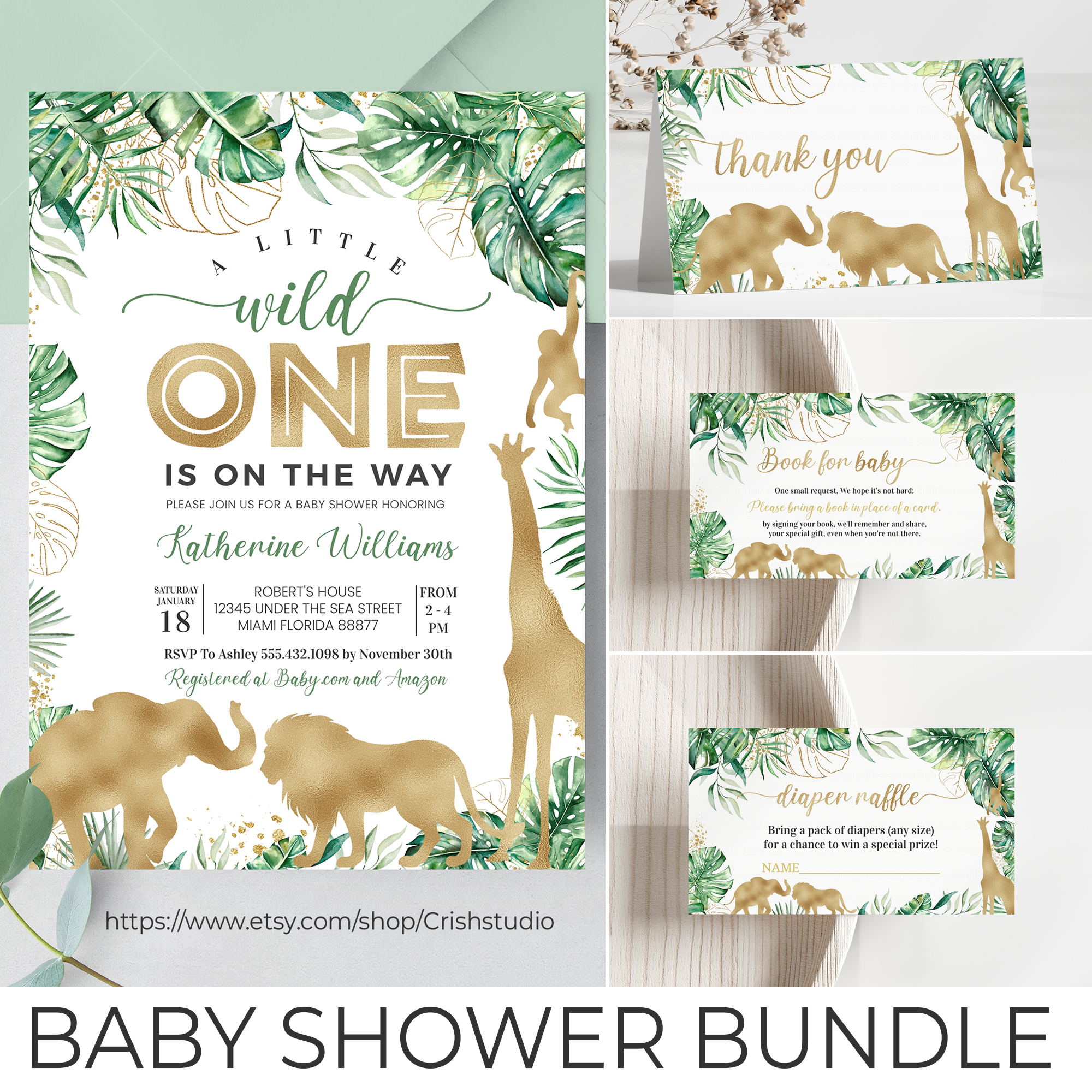 J101 - Baby Shower Set design preview