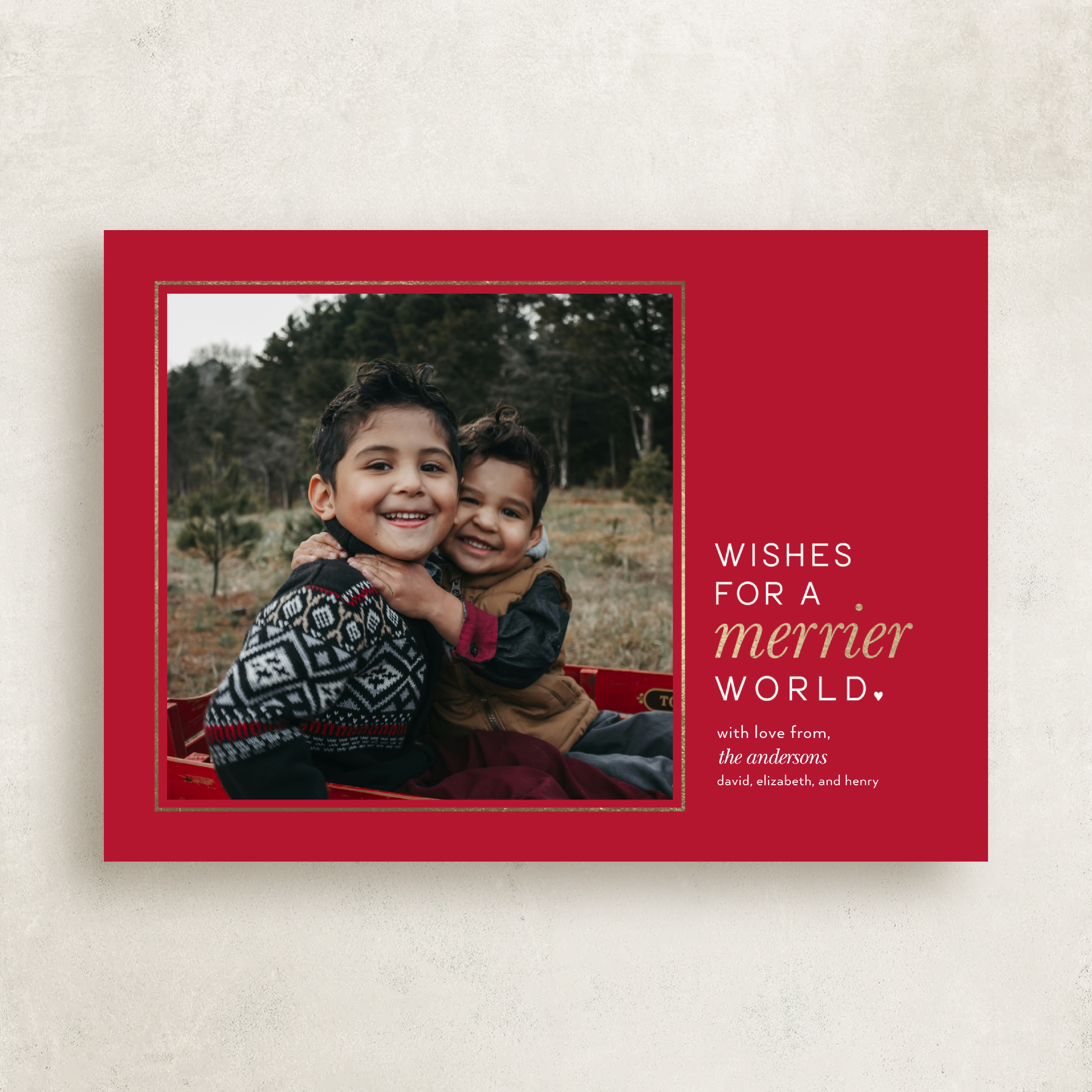 Merrier World (Red) design preview