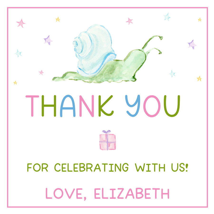 Party Animal Gift Tag design preview