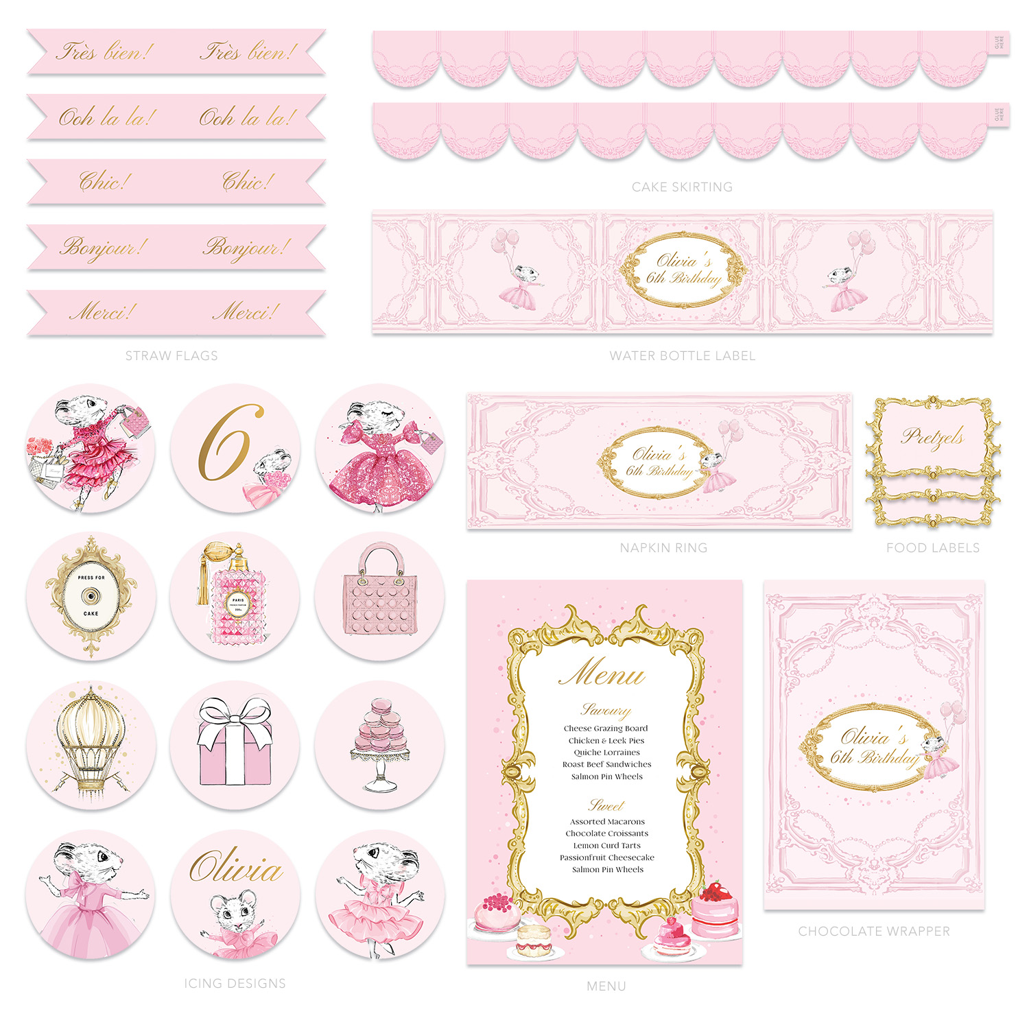Claris Food Bundle design preview