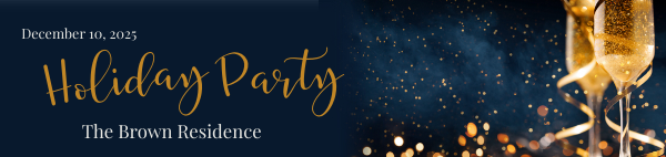 Holiday Party- Champagne Blue design preview