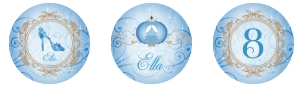 Cinderella Cupcake Toppers - Gold: Cinderella Cupcake Toppers