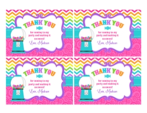 Sweet Shop Thank You Cards: Sweet Shop Party Pack