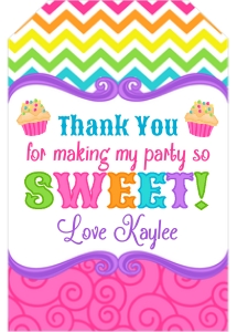 Sweet Shop Favor Tag: Sweet Shop Party Pack