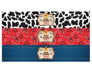 Western Water Bottle Wrappers: Western Party Pack YeeHaaaa...!