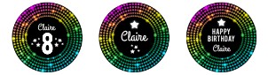 Disco Dance Cupcake Topper: Disco Dance Cupcake Toppers
