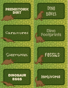 Dinosaur Labels: Dinosaur Labels