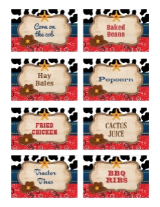 Western Food Labels 2: Western Labels