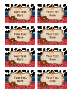Western Food Labels 1: Western Labels