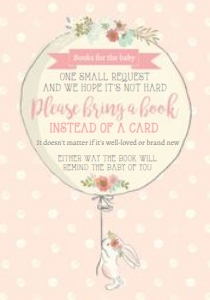 Bunny Books for Baby Pink Polka Dot: Bunny Thank You Cards Baby Shower 3,5 x 5