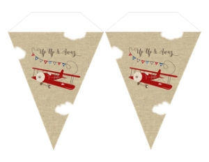 Airplane Banner 1: Airplane Birthday Invitation