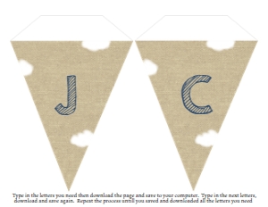 Airplane Banner with text: Airplane Birthday Invitation