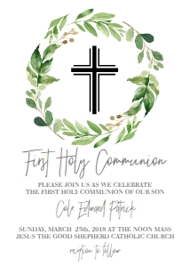 Communion Greenery Wreath design preview