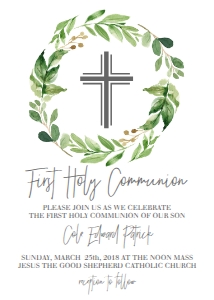 Communion Greenery Wreath: Communion Greenery Wreath