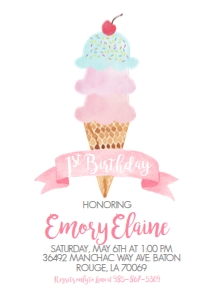 Birthday Ice Cream Cone White BPP: Birthday Ice Cream Cone White BPP