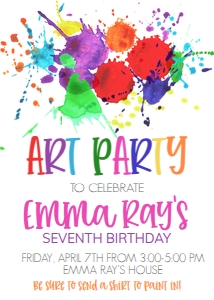 Birthday Art Party: Birthday Art Party