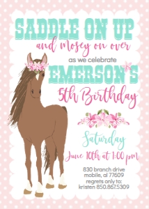Birthday Horse Pink Dot: Birthday Horse Pink Dot