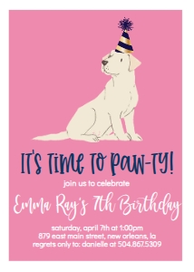 Birthday Dog Lab Pink: Birthday Dog Lab Pink