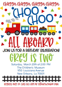 Birthday Train design preview
