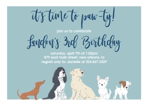 Birthday Dog Mix blue: Birthday Dog Mix blue