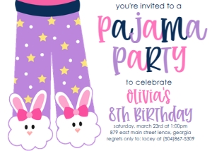 Birthday Slumber Party Purple: Birthday Slumber Party Purple