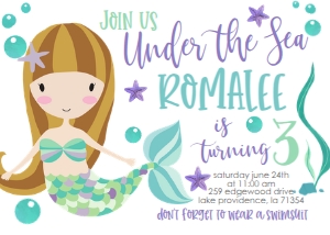 Birthday Mermaid Under the Sea: Birthday Mermaid Under the Sea