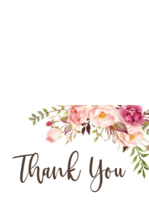 Thank You Boho Floral Pink: Baby Shower Boho Pink Floral Sip & See