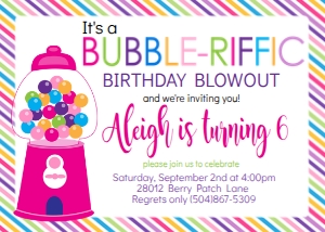 Birthday Bubblegum Pink design preview