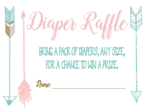 Baby Shower Pink Adventure Diaper Raffle NIS: Baby Shower Pink Gold Adventure Invitation 2 No SPD 535660004