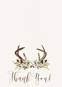 Baby Shower Cotton Boll Antlers Thank you: Baby Shower Sip and See Cotton Antlers