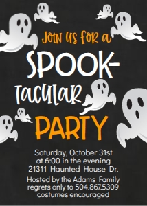 Halloween Ghost Invitation: Halloween Ghost Invitation