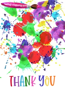 Thank you Paint party: Birthday Art Party